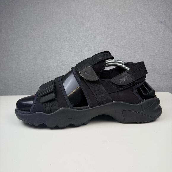 Nike Sandal Canyon CI8797-002 Triple Black Men's Size 10 - Picture 3 of 8